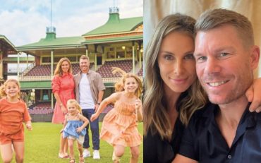David Warner and Candice Warner with his family (Image Source: Instagram)
