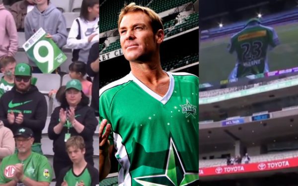 MCG and Shane Warne (Image Source: BBL Twitter Screengrab)