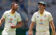 Josh Hazelwood and Pat Cummins (Pic Source-Twitter)