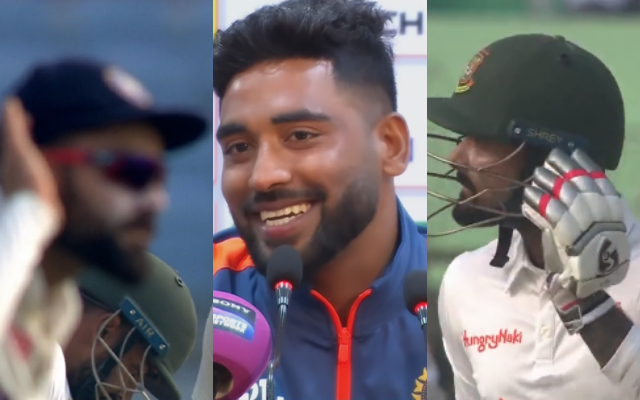 Virat, Siraj And Litton Das (Image Credit- Twitter)