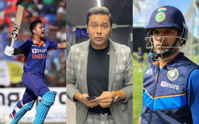 Ishan Kishan, Aakash Chopra and Shikhar Dhawan (Image Credit- Twitter)
