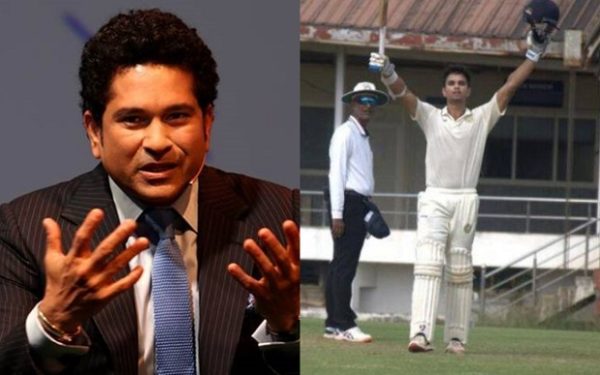 Sachin Tendulkar and Arjun Tendulkar (Image Source: Twitter)