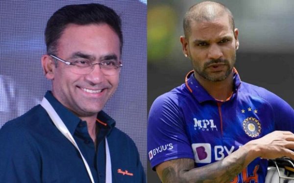 Saba Karim and Shikhar Dhawan (Image Source: Twitter)