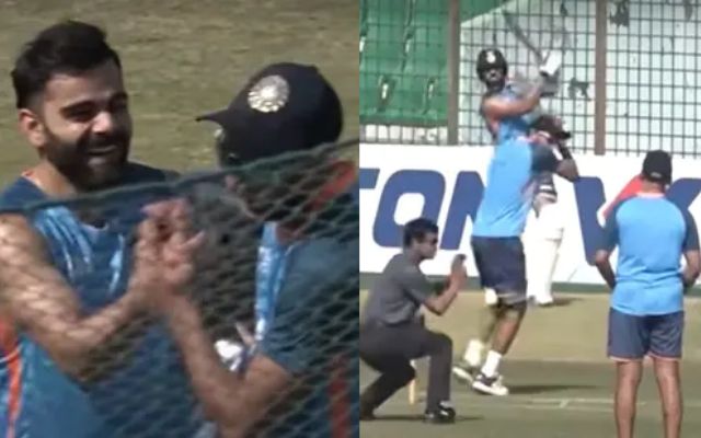 Virat Kohli and Axar Patel (Image Credit- Twitter)