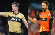 James Neesham and Andrew Tye (Image Credit- Twitter)