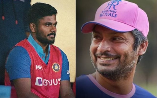 Kumar Sangakkara and Sanju Samson (Image Credit- Twitter)