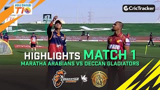 Maratha Arabians vs Northern Warriors | Match 1 Highlights | Abu Dhabi T10 Season 4