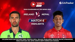 Oman Quadrangular T20I Series: Match 6, Ireland vs Nepal Highlights