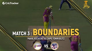 Paarl Rocks vs Cape Town Blitz | Boundaries | Match 3 | Mzansi Super League