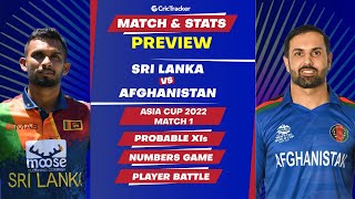 Sri Lanka vs Afghanistan - Asia Cup 2022 Match 1 Stats, Predicted Playing XI and Previews
