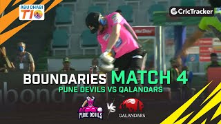 Pune Devils vs Qalandars | Match 4 Boundaries | Abu Dhabi T10 Season 4
