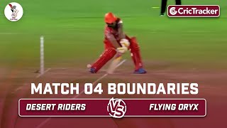 Desert Riders vs Flying Oryx | Boundaries | Match 4 | Qatar T10 League