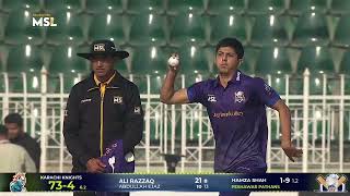 Ali Razzaq's 41(14) helped Karachi Knights to post a good total of 112/6 in 10 overs.