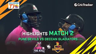 Pune Devils vs Deccan Gladiators | Match 2 Highlights | Abu Dhabi T10 Season 4