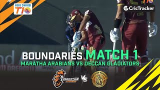 Maratha Arabians vs Northern Warriors | Match 1 Boundaries | Abu Dhabi T10 Season 4