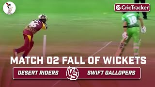 Desert Riders vs Swift Gallopers | Fall of Wickets | Match 2 | Qatar T10 League