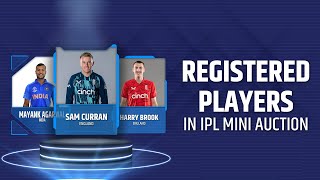 IPL 2023 | Registered Players in IPL Mini - Auction | Cricket