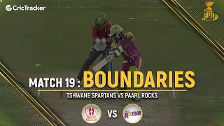 Tshwane Spartans vs Paarl Rocks | Boundaries | Match 19 | Mzansi Super League