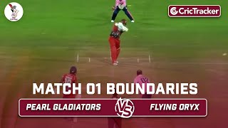 Pearl Gladiators vs Flying Oryx | Boundaries | Match 1 | Qatar T10 League