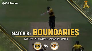 Jozi Stars vs Nelson Mandela Bay Giants | Boundaries | Match 8 | Mzansi Super League