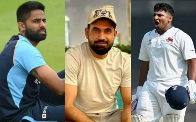 Suryakumar Yadav, Irfan Pathan and Sarfaraj Khan (Image Credit- Twitter)
