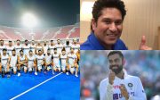 Virat Kohli, Indian Hockey Team and Sachin Tendulkar (Image Source: Twitter)
