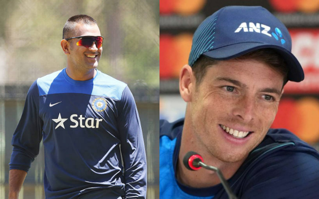Mitchell Santner and MS Dhoni (Image Credit- Twitter)