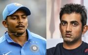 Prithvi Shaw and Gautam Gambhir (Pic Source-Twitter)