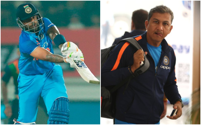 Sanjay Bangar and Suryakumar Yadav (Pic Source-Twitter)