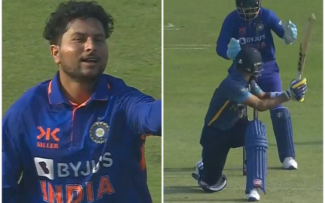Kuldeep Yadav and Dasun Shanaka (Pic Source-Twitter)