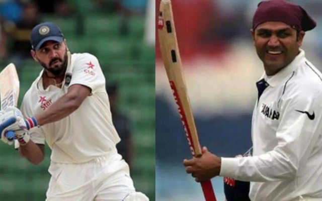 Murali Vijay and Virender Sehwag (Pic Source-Twitter)