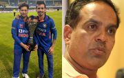 Kuldeep Yadav, Yuzvendra Chahal and Sunil Joshi (Pic Source-Twitter)