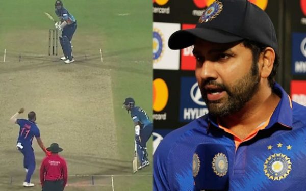 Dasun Shanaka and Rohit Sharma (Image Source: Twitter/BCCI)