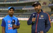 Shivam Mavi and Paras Mhambrey (Image Source: BCCI Twitter Screengrab)