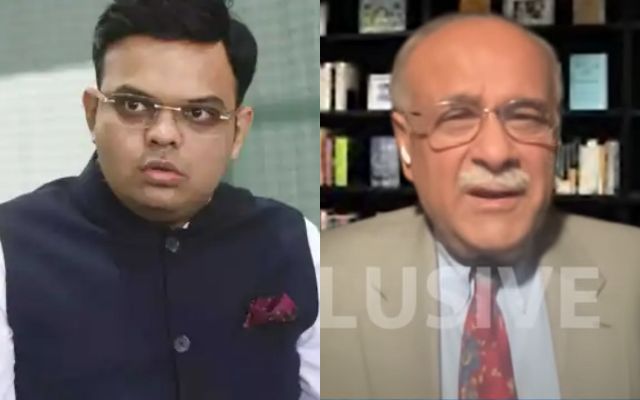 Jay Shah and Najam Sethi (Image Credit- Twitter and Sports Tak Youtube Channel)