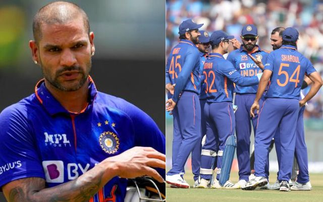 Shikhar Dhawan And Team India (Image Credit- Twitter)