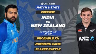 India vs New Zealand | 2nd ODI | Match Stats and Preview