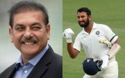 Ravi Shastri Cheteshwar Pujara (Photo Source: Twitter)
