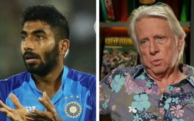 Jasprit Bumrah and Jeff Thomson (Pic Source-Twitter)