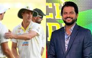 Australia Team and Suresh Raina (Pic Source-Twitter)
