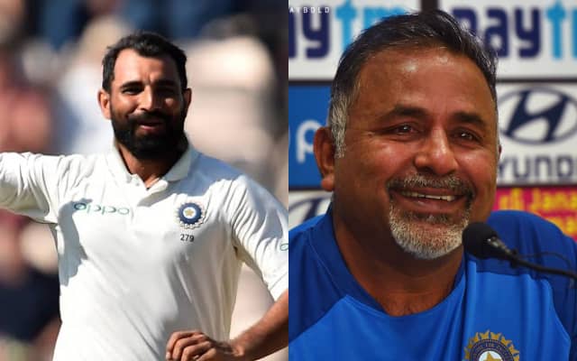 Mohammed Shami and Bharat Arun (Pic Source-Twitter)