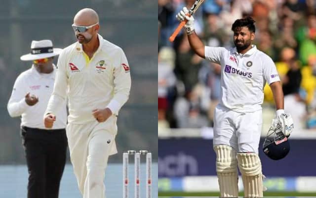 Nathan Lyon and Rishabh Pant (Pic Source-Twitter)