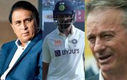 Sunil Gavaskar, KL Rahul and Steve Waugh (Pic Source-Twitter)