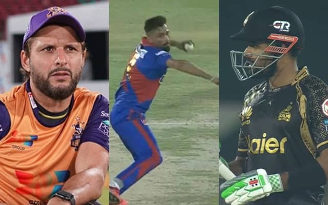Shahid Afridi, Mohammed Amir and Babar Azam (Pic Source-Twitter)