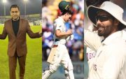 Aakash Chopra, Pat Cummins and Ravindra Jadeja (Pic Source-Twitter)