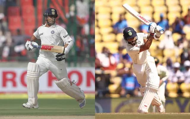 Sachin Tendulkar and Virat Kohli (Pic Source-Twitter)
