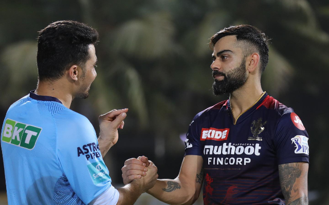 Virat Kohli Rehmanullah Gurbaz (Photo Source: Twitter)