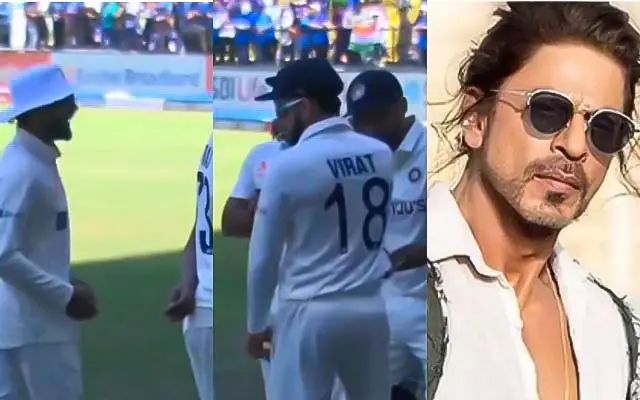 Ravindra Jadeja, VIrat Kohli and Shah Rukh Khan (Image Credit- Twitter)