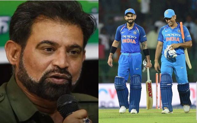 Chetan Sharma, Virat Kohli and MS Dhoni (Image Credit- Twitter)