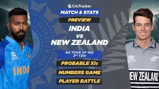 India vs New Zealand | 2nd T20I | Match Stats and Preview